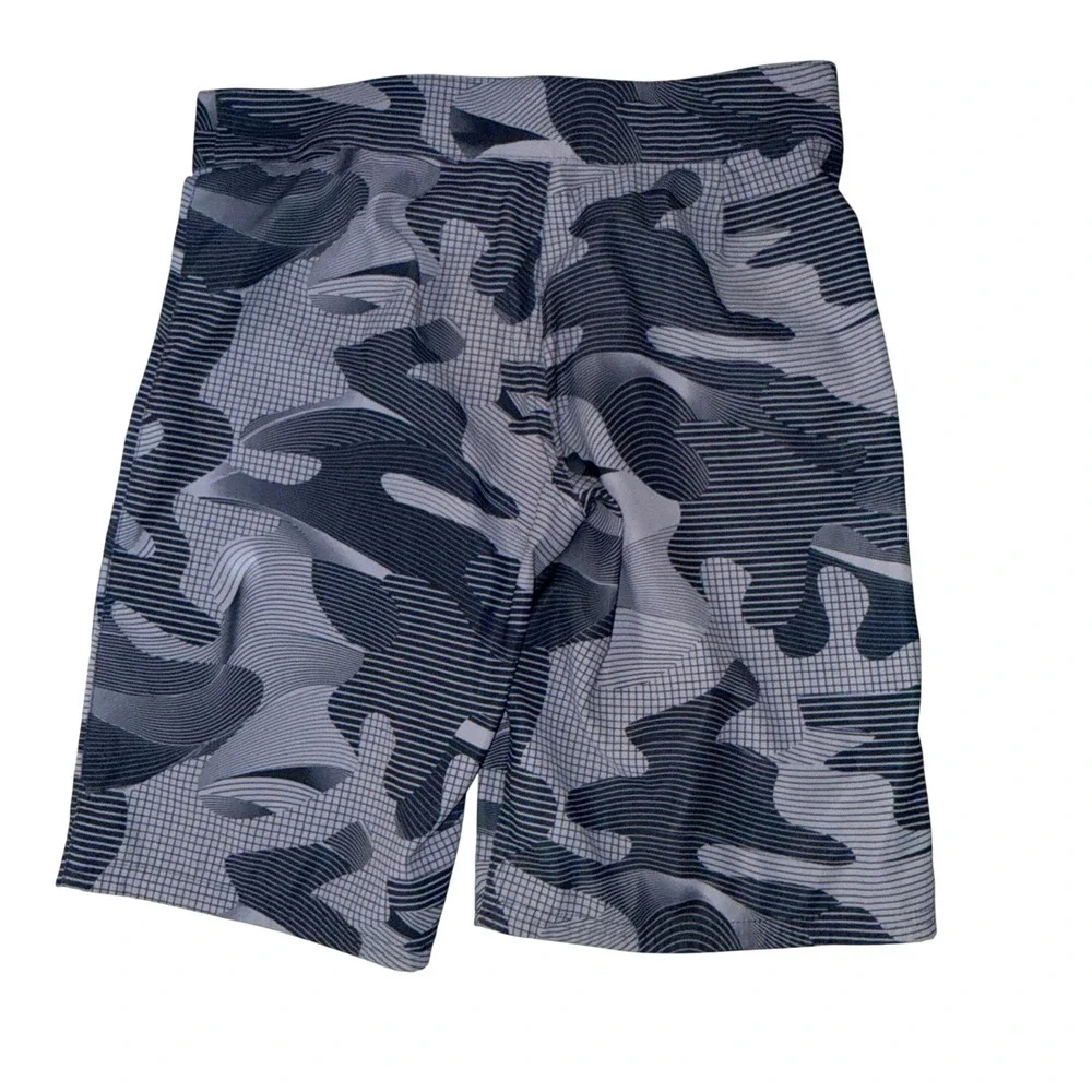 Under Armour Board‎ Shorts 28 Gray Camo Neon Green HeatGear Swim Trunks 1249254